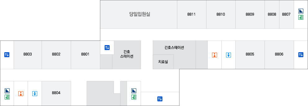 8층 원내 위치도